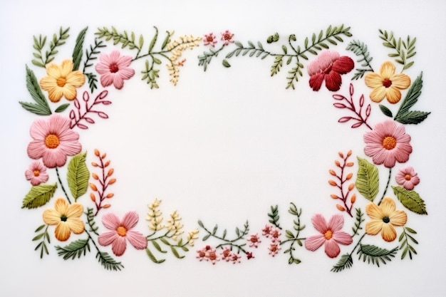 finished embroidery sample